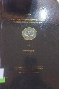 DAMPAK KEBIJAKAN PEMERINTAH DAERAH TERHADAP PENURUNAN HARGA KOPRA DI MALUKU UTARA (STUDI KASUS DESA SOA SIO KECAMATAN GALELA INDUK)