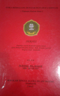 ETIKA BERDAGANG DI PASAR DUFA-DUFA TERNATE