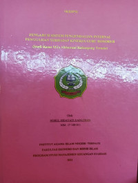 PENGARUH SISTEM PENGADILAN INTERNAL PENGGAJIAN TERHADAP KINERJA GURU HONORER (studi kasus MTs Alkhairat Kalumpang Ternate)