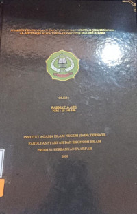 ANALISIS PENGELOLAAN ZAKAT, INFAK DAN SEDEKAH (ZIS) DI MASJID AL-MUTTAQIN KOTA TERNATE PROVINSI MALUKU UTARA