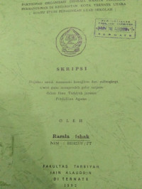 PARTISIPASI ORGANISASI DHARMA WANITA TERHADAP PEMBANGUNAN DI KECAMATAN KOTA TERNATE UTARA(SUATU TINJAUAN PENDIDIKAN LUAR SEKOLAH)