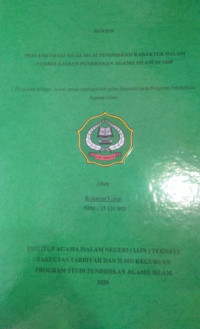 IMPLEMENTASI NILAI-NILAI PENDIDIKAN KARAKTER DALAM PEMBELAJARAN PENDIDIKAN AGAMA ISLAM DI SMP