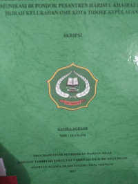 PROBLEMA TIKA PENGUNAAN BAHASA ARAB SEBAGAI ALAT KOMUNIKASI DI PONDOK PESANTREN HARISUL KHAIRAT BUMI HIJRAH KELURAHAN OME KOTA TIDORE KEPULAWAN