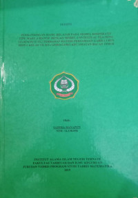 PERBANDIGAN HASIL BELAJAR PADA MODEL KOOPERATIF TIPE MAKE A MATCH DENGAN MODAL CONTEXTUAL TEACHING LEARNING (CTL) TERHADAP MATERI PERSAMAAN GARIS LURUS SISWA KELAS VII MTS GORO-GORO KECAMATAN BACAN TIMUR