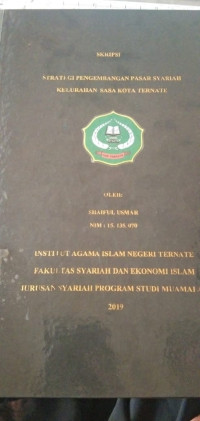 STRATEGI PENGEMBANGAN PASAR SYARIAH KELURAHAN SASA KOTA TERNATE