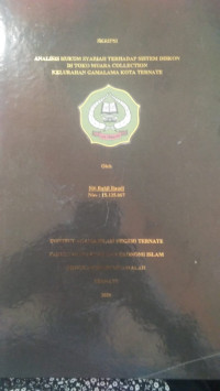 ANALISIS HUKUM SYARIAH TERHADAP SISTEM DISKON DI TOKO MUARA COLLECTION KELURAHAN GAMALAMA KOTA TERNATE