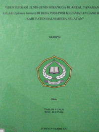 IDENTIFIKASI JENIS-JENIS SERANGGA DI AREAL TANAMAN UBI JALAR ( Lphmea batatas) DI DESA POSI-POSI KECAMATAN GANE BARAT KABUPATEN HALMAHERA SELATAN