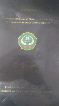 PROSEDUR PEMBIAYAANPRODUK AMANAH PADA PT PENGADAIAN SYARIAH CABANG TERNATE