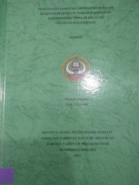 PENGGUNAAN FASILITAS LABORATORIUM DALAM KEGIATAN PRAKTIKUM TERHADAP KOPETENSI PSIKOMOTORIK SISWA DI KELAS XII SMA ISLAM KOTA TERNATE