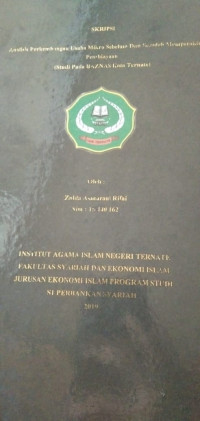 ANALISIS PERKEMBANG USAHA MIKRO SEBELUM DAN SESUDAH MEMPEROLEH PEMBIAYAAN (Studi pada BAZNAS kota ternate)